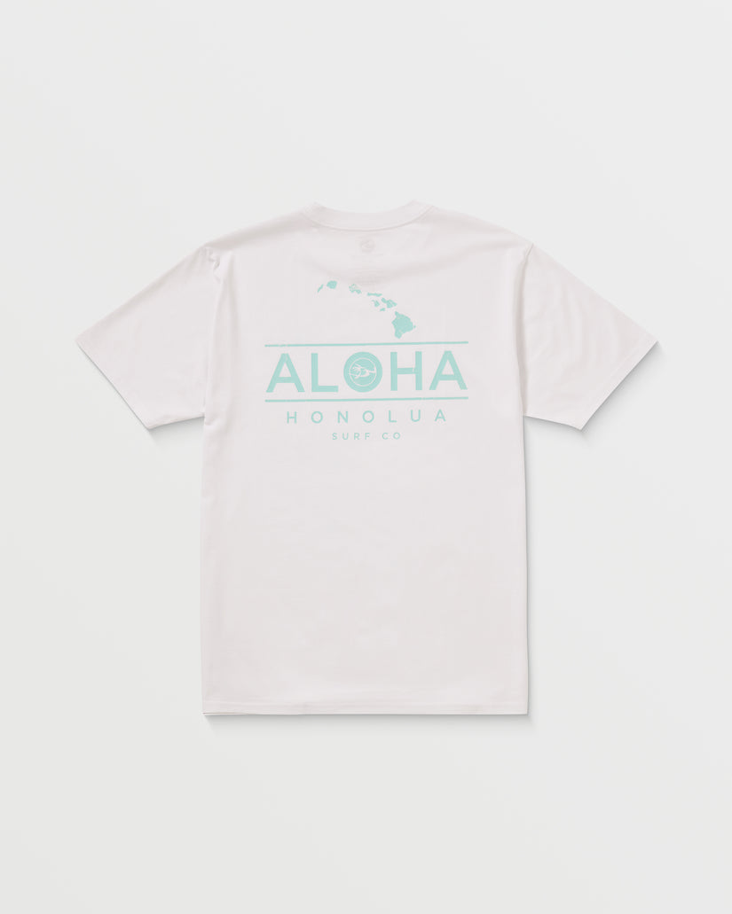 Mens Aloha Chain T-Shirt - White