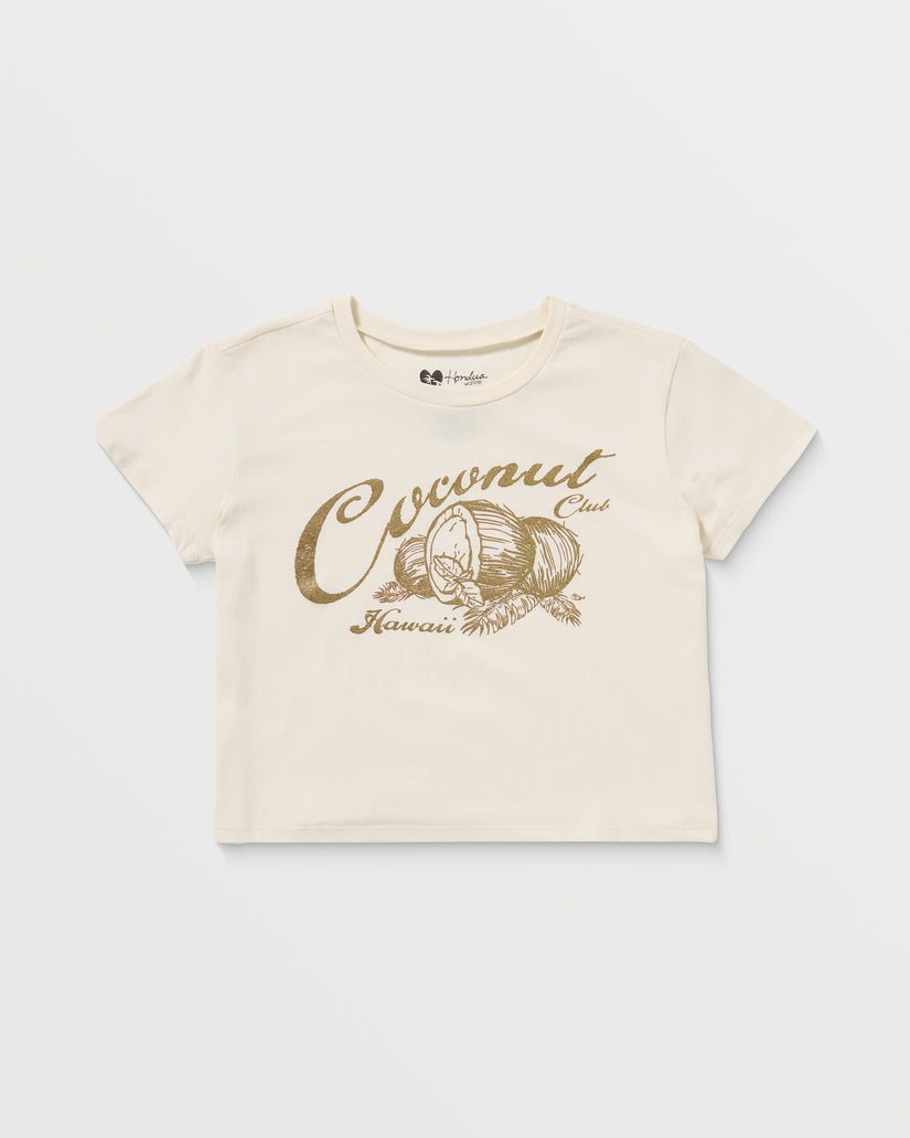 Womens Coconut Club T-Shirt - Natural