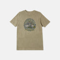 Mens Tribal Crew Short Sleeve Tee - Khaki